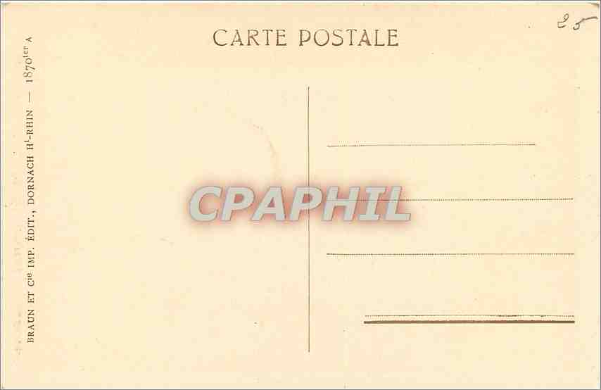 CPA Strasbourg Cathedrale Les Vertus Ecrasant les Vices  — Rückseite