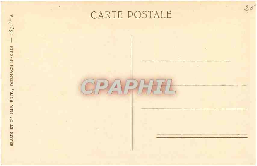 CPA Strasbourg Cathedrale Les Vertus Ecrasant les Vices  — Rückseite
