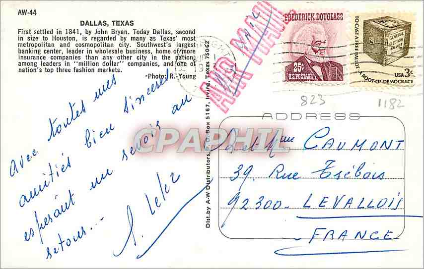CPA Dallas Texas  — Rückseite