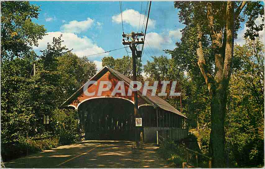 CPA Lyndonville Covered Bridge Lyndonville Vermont 