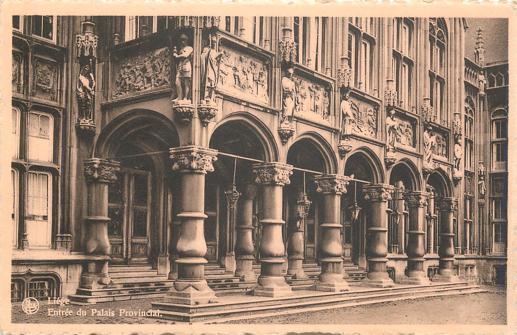 CPA Liege Entree du Palais Provincial 