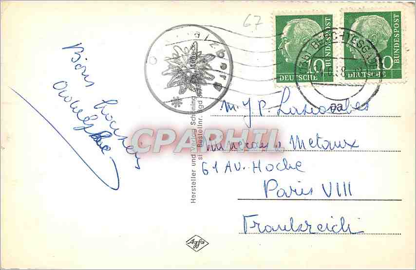 CPA Becchtesgadense Land Kehlsteinhaus  — Rückseite