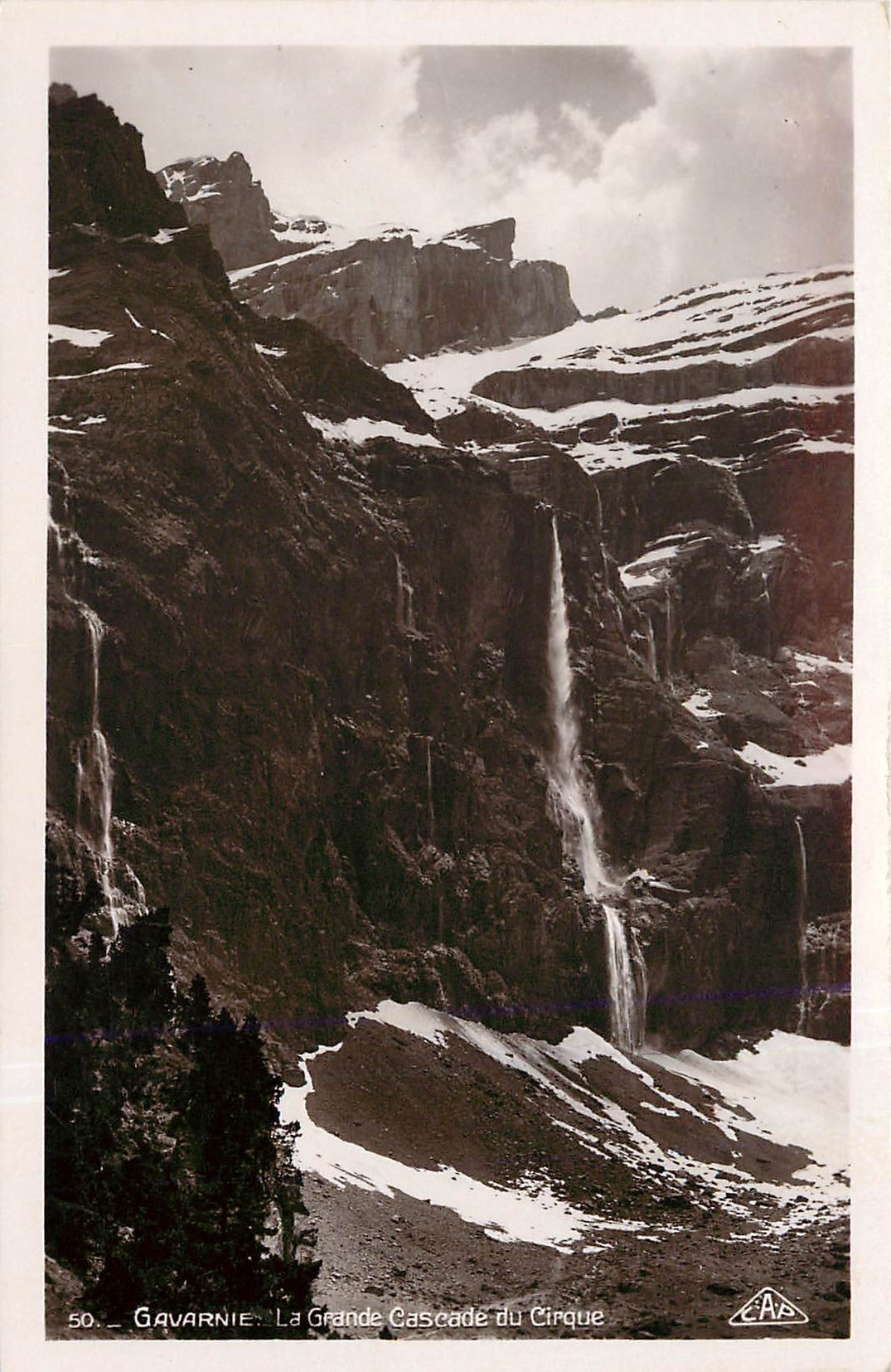 CPA Gavarnie La Grande Cascade du Cirque 