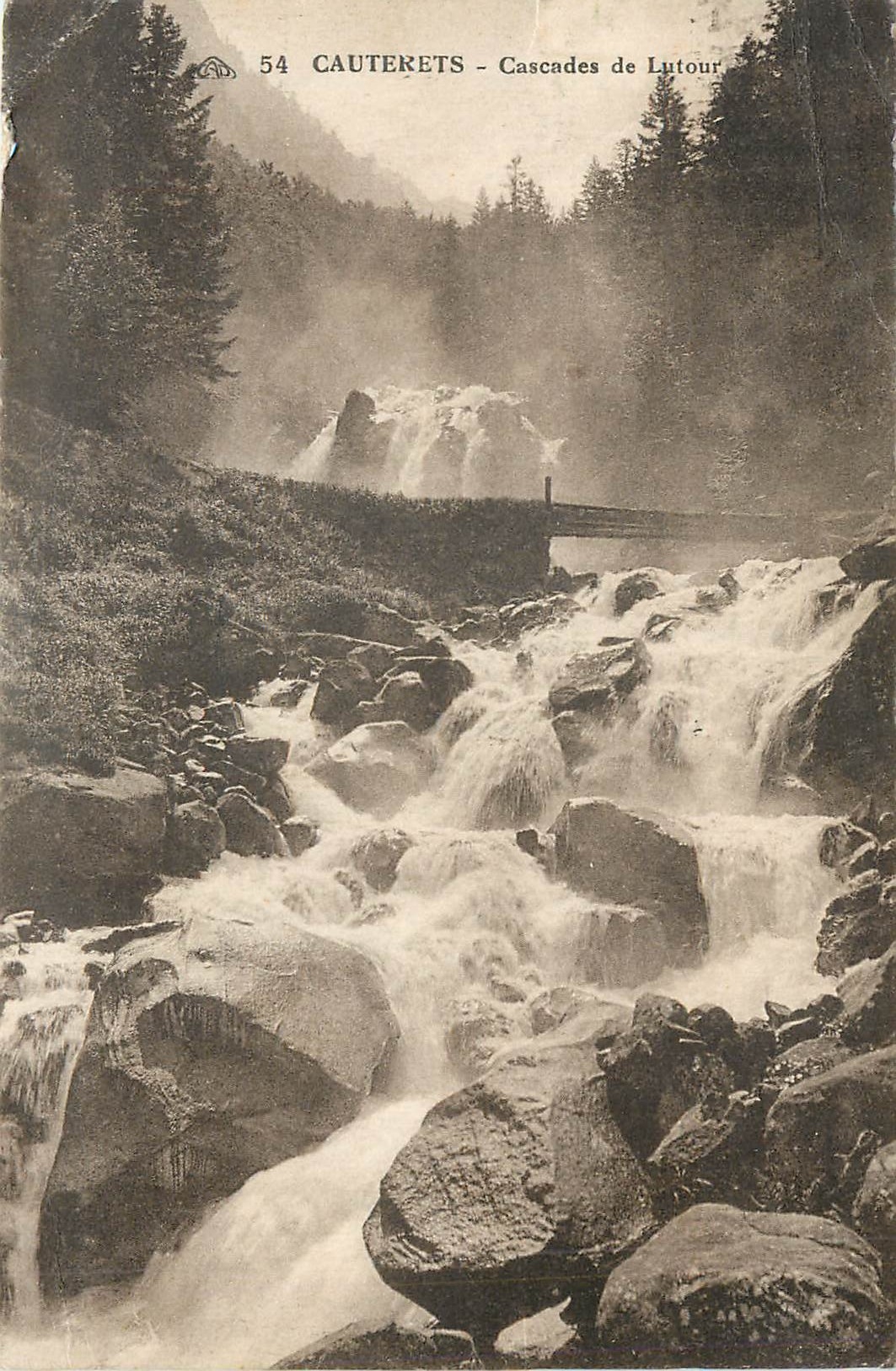 CPA Cauterets Cascades de Lutour 