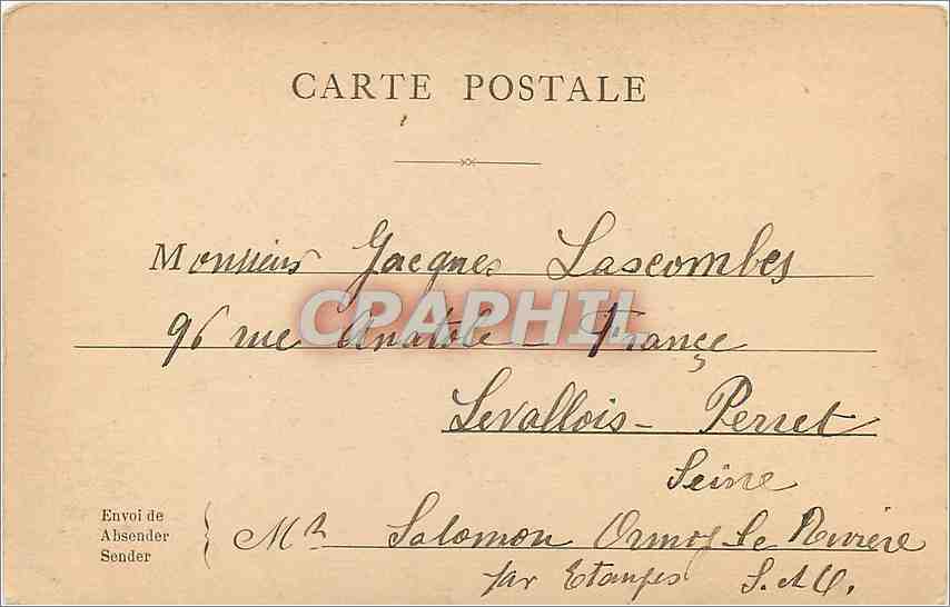 CPA Paris La Fontaine Medicis  — Rückseite