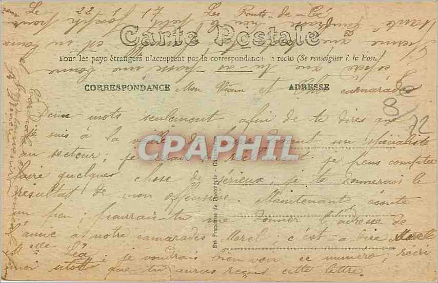 CPA Fresnay sur Sarthe Vue partielle du Jardin Public et Bourg Neuf  — Rückseite