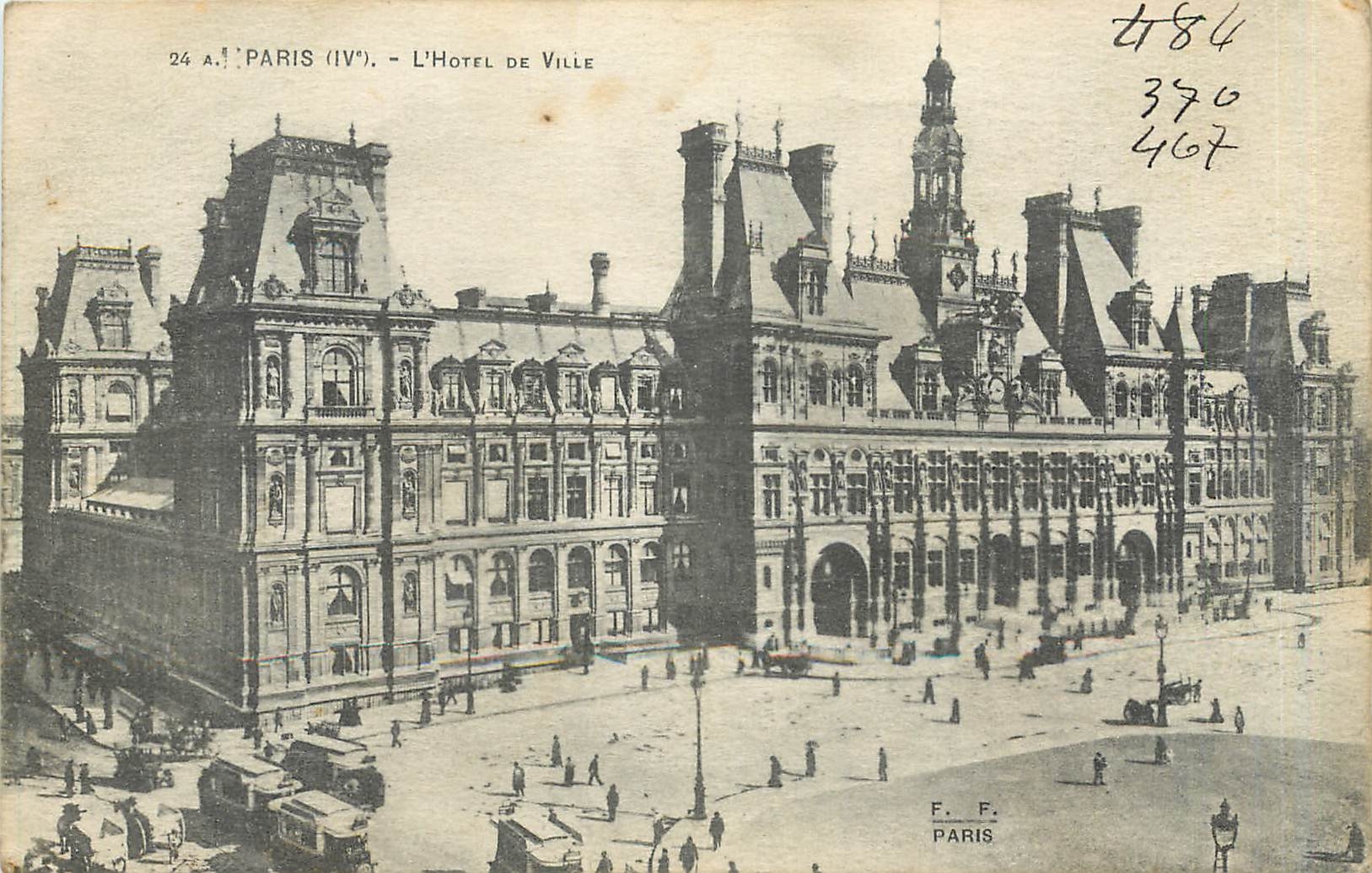 CPA Paris L'Hotel de Ville 