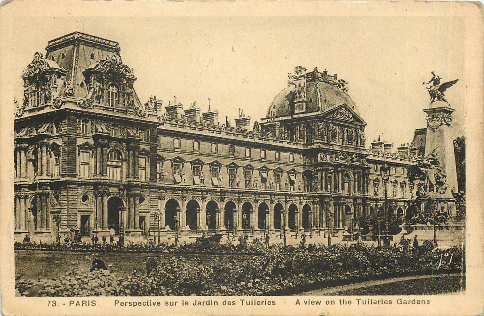CPA Paris Perspective sur le Jardin des Tuelleries 