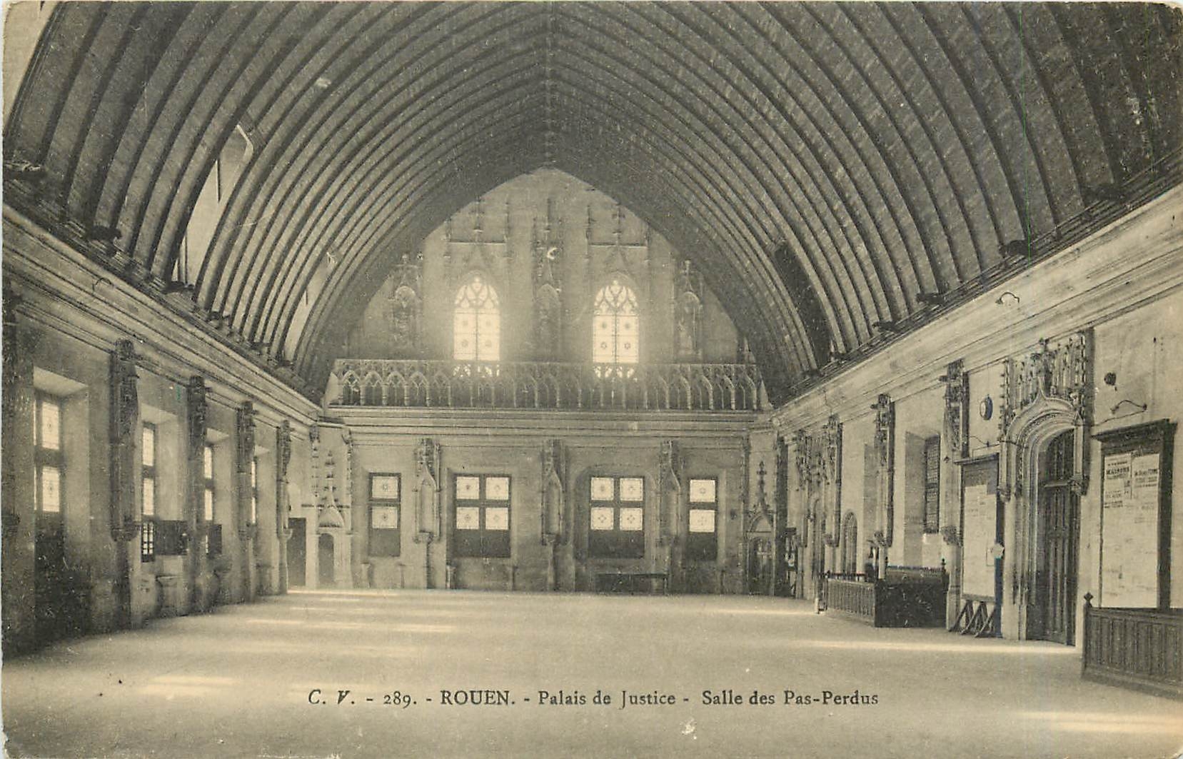 CPA Rouen Palais de Justice Salle des Pas Perdus 
