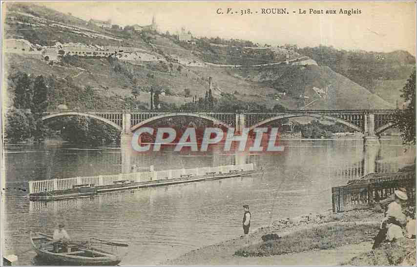 CPA Rouen Le Pont aux Anglais 