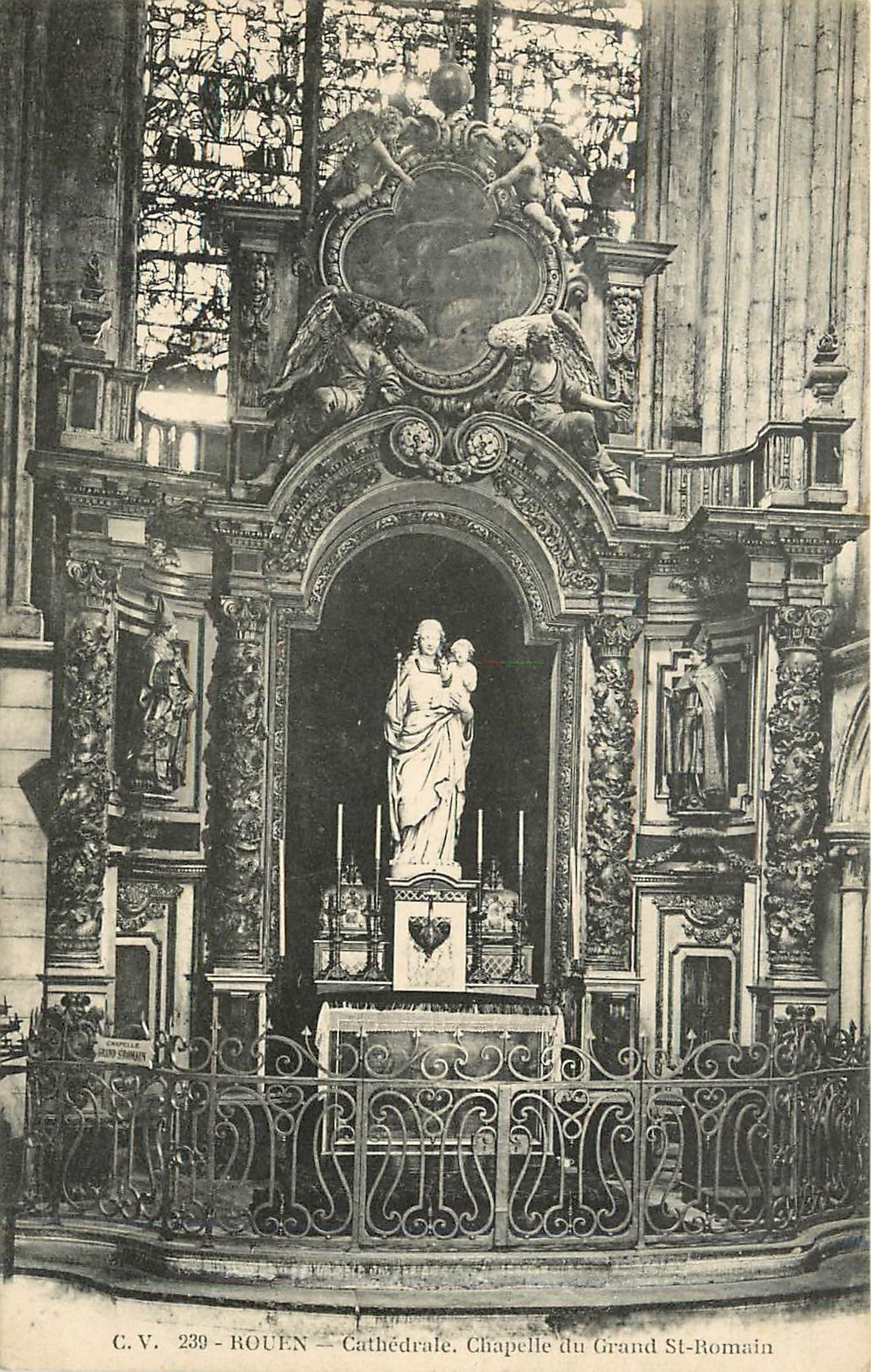 CPA Rouen Cathedrale Chappelle du Grand St Romain 