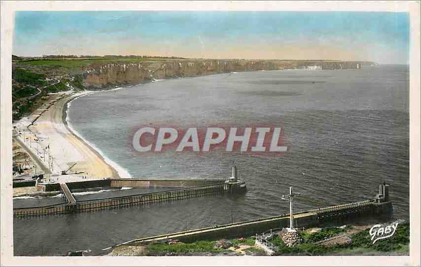 CPA Fecamp Seine Inf Vue vers la falaise d'Etretat 