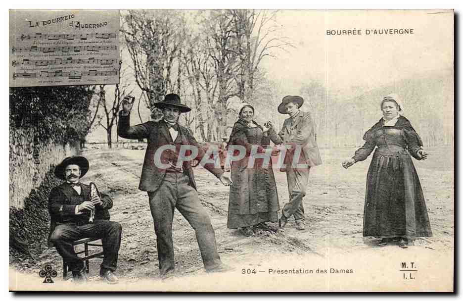 Bourrée d'Auvergne — Présentation des Dames — M.T. I.L. n°304