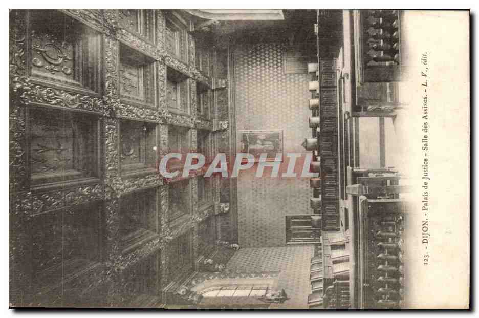 Dijon - Palais de Justice - Salle des assises - CPA 