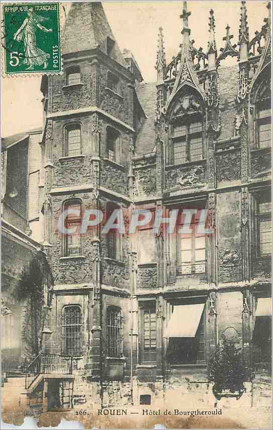CPA ROUEN-Hotel de Bourgtherould