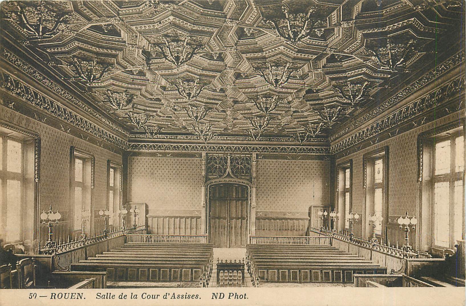 CPA ROUEN-Salle de la Cour d'Assises