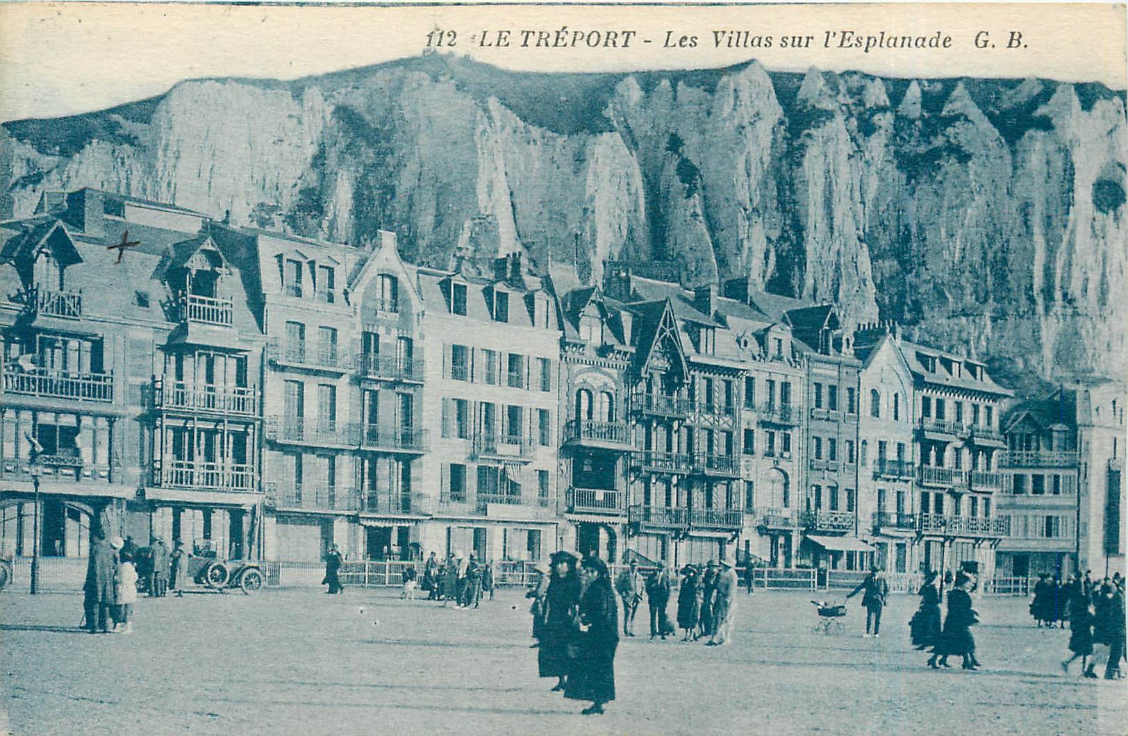 CPA LE TREPORT-Les Villas sur l'esplanade