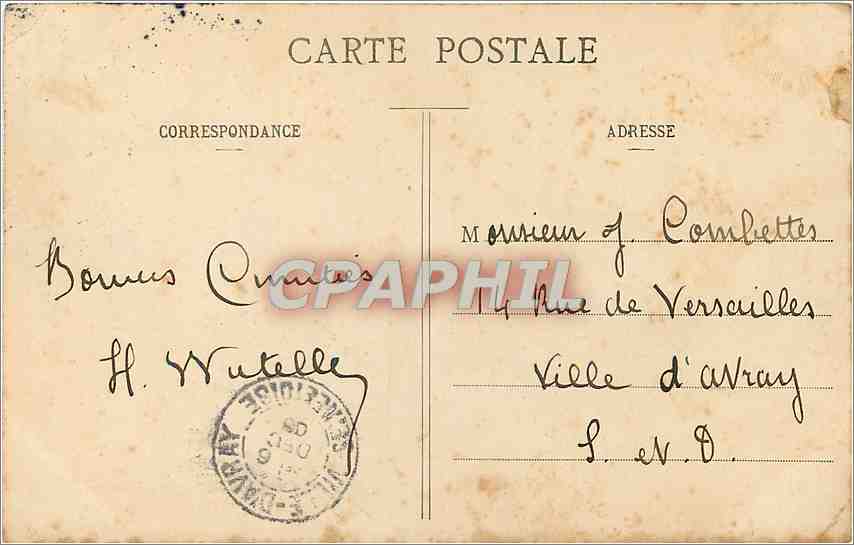 Paris - Avenue du Bois de Boulogne - Départ du Président de la République aux Courses de Longchamp — Verso