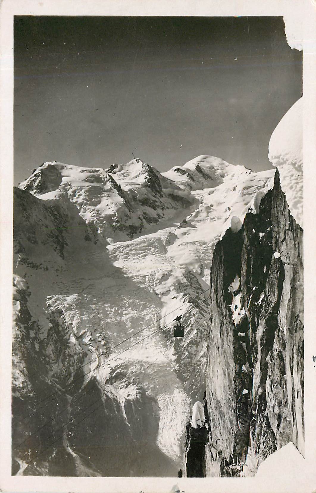 CPA Col de Balme-Vue sur le Mont Blanc Vue de la Croix de fere