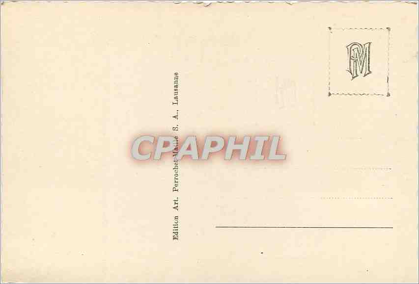 CPA vallee du trient — Verso