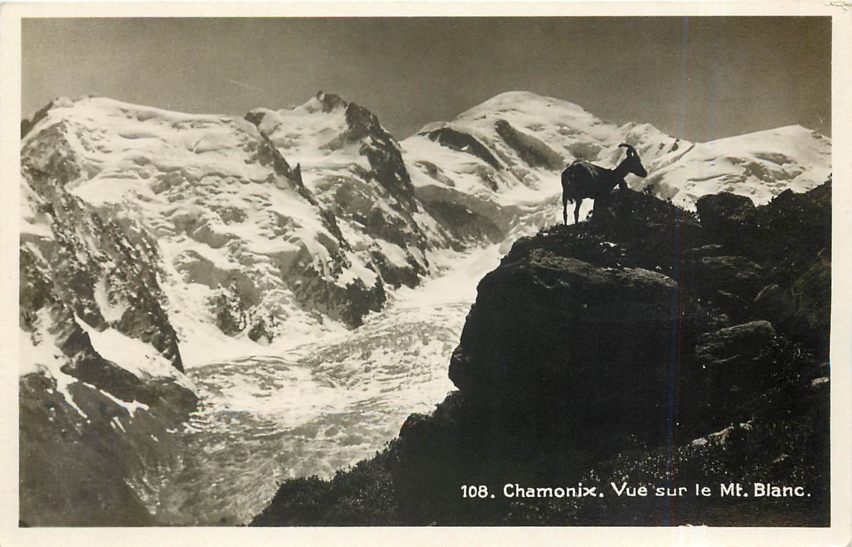CPA CHAMONIXMassif de l'Aiguille verte vu du Buet