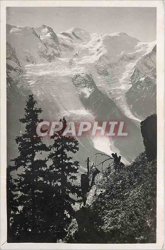 CPA MONT BLANC vu de Plan-Praz