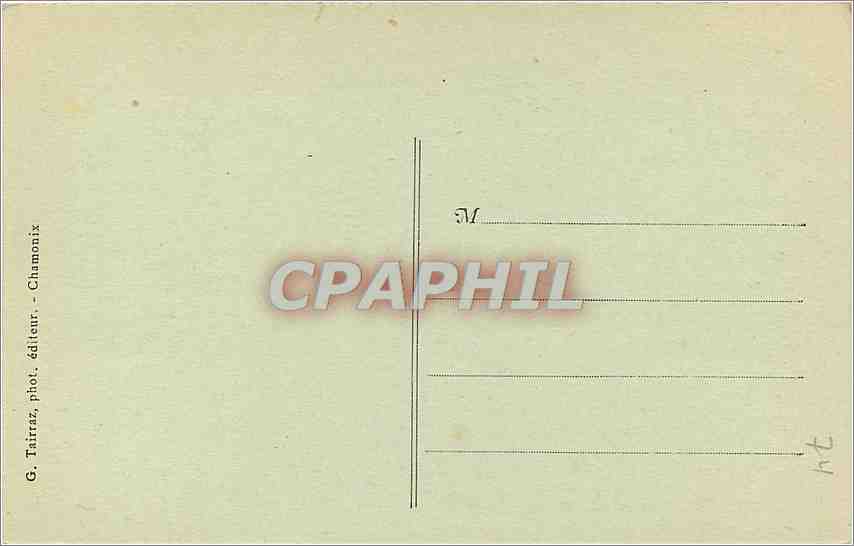 CPA ARGENTIERES-La Chaire de l Chapelle Evangelique — Rückseite