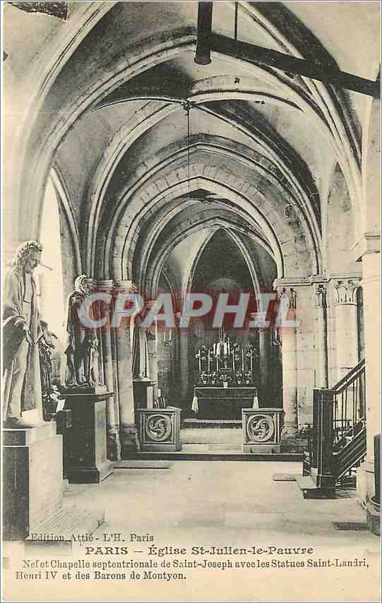 CPA PARIS EGLISE SAINT JULIEN LE PAUVRE