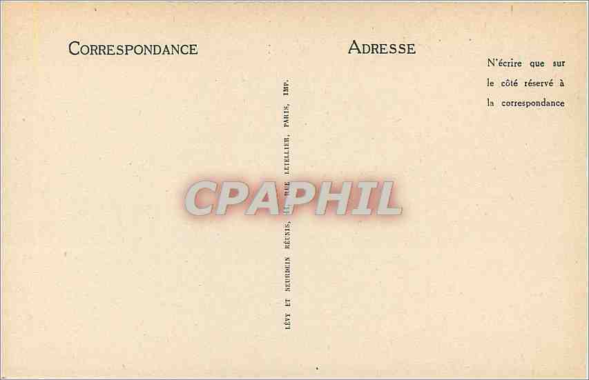 CPA Rue du Cloitre Notre Dame — Verso