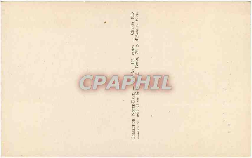 CPA PARIS-NOTRE DAME — Rückseite