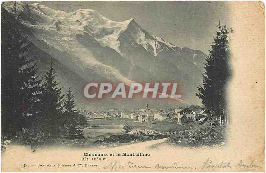 CPA CHAMONIX-au bord de l'Arve