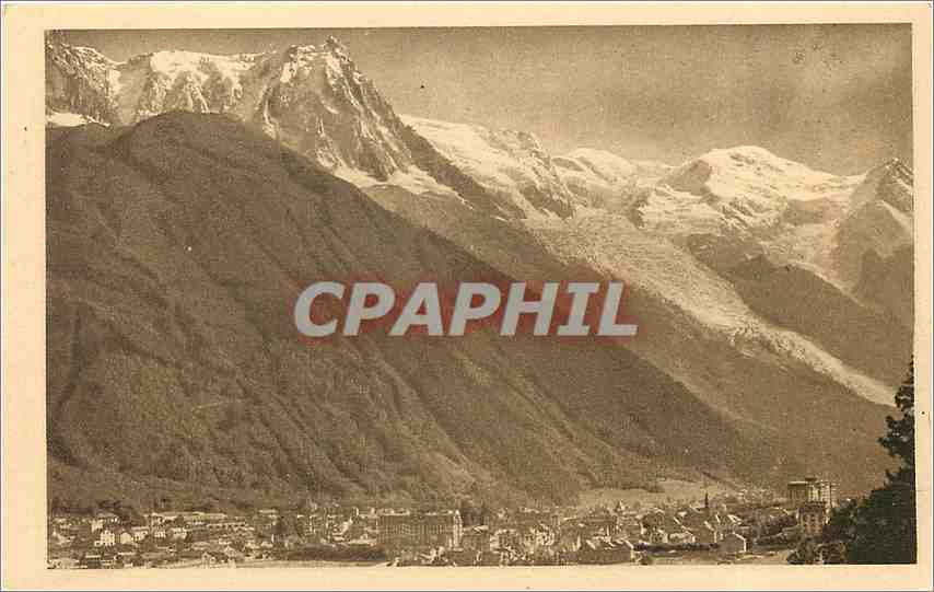 CPA CHAMONIX-et le mont Blanc