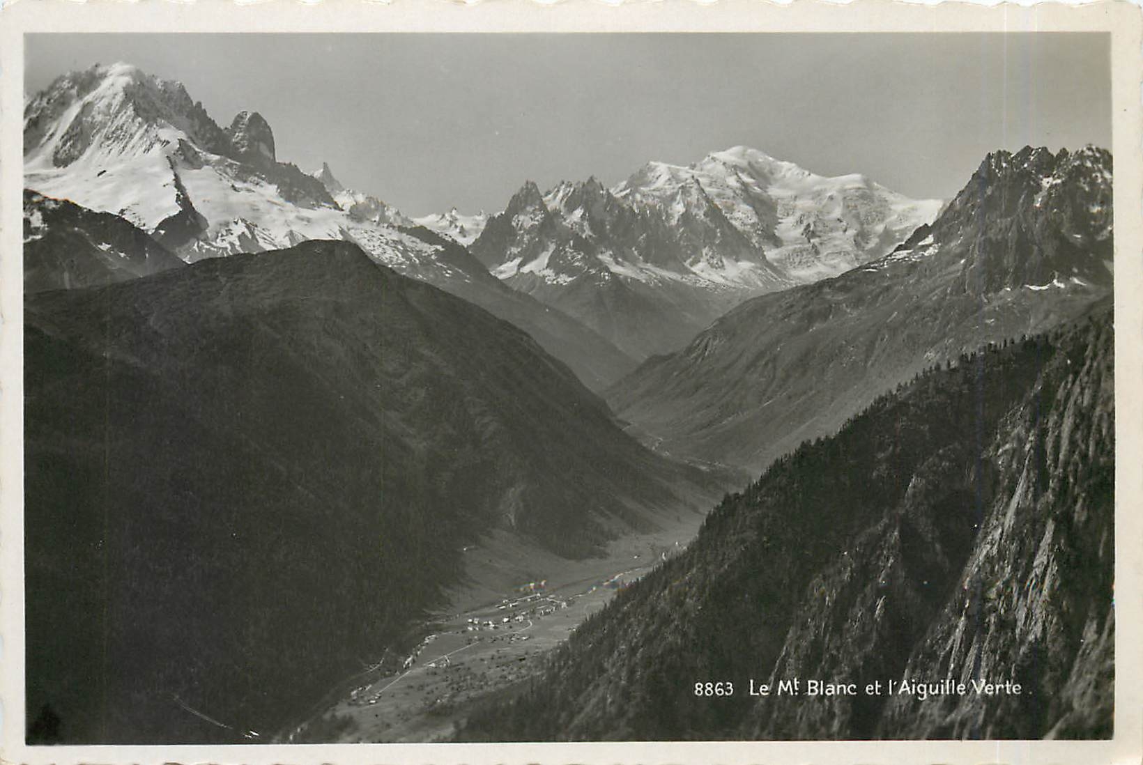 CPA Le Mt Blanc et l'iguille verte
