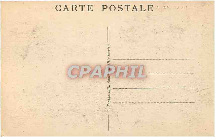 CPA CHAMONIX-MONT Blanc (The Savoie) Vallee de Chamonix — Verso