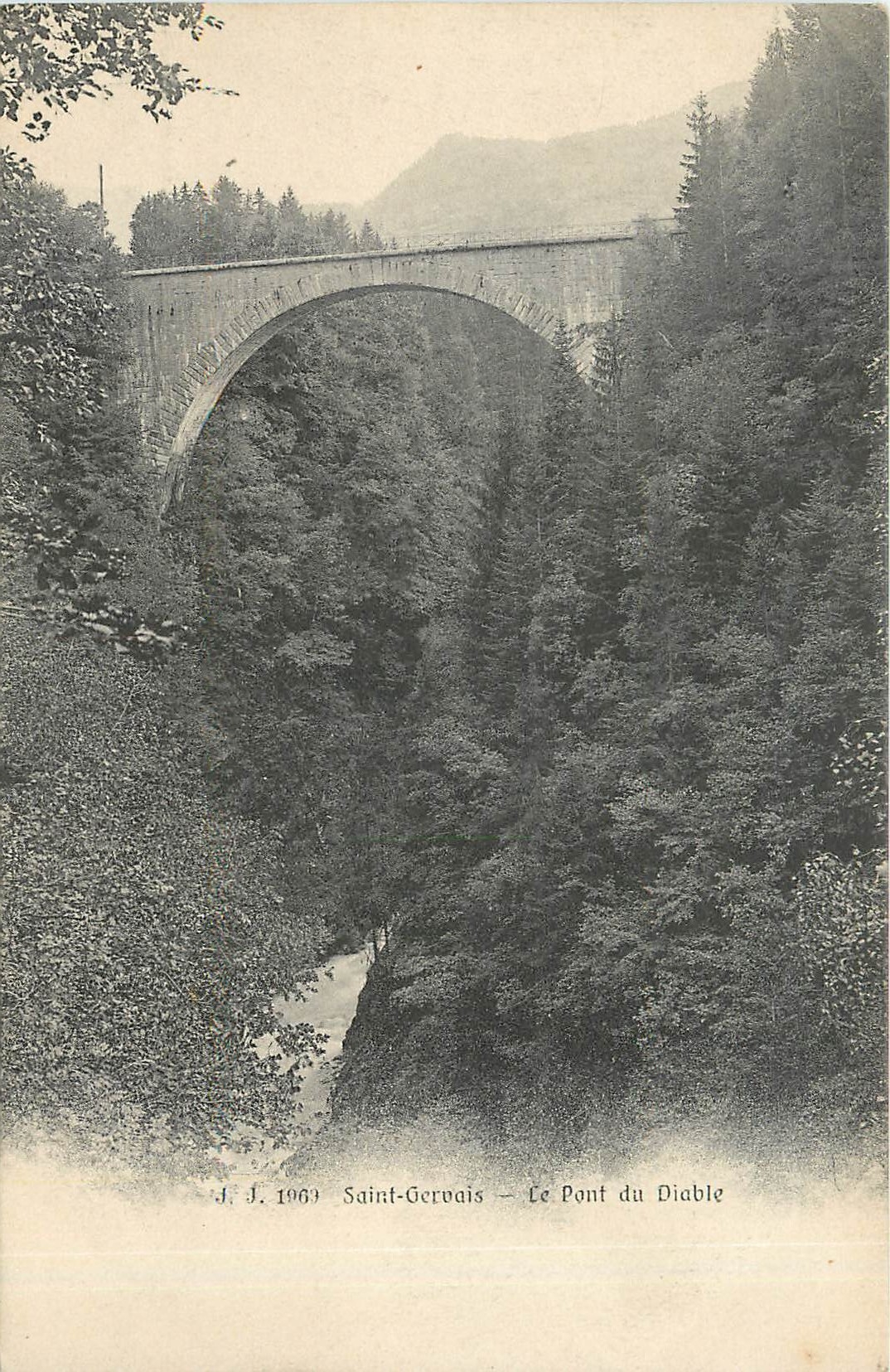 CPA saint gervais-ce pont du Diable