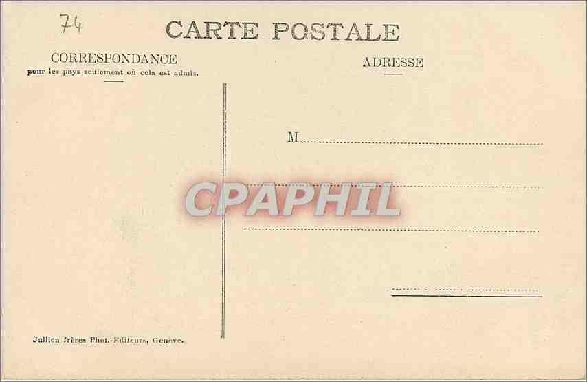 CPA saint gervais-ce pont du Diable — Verso