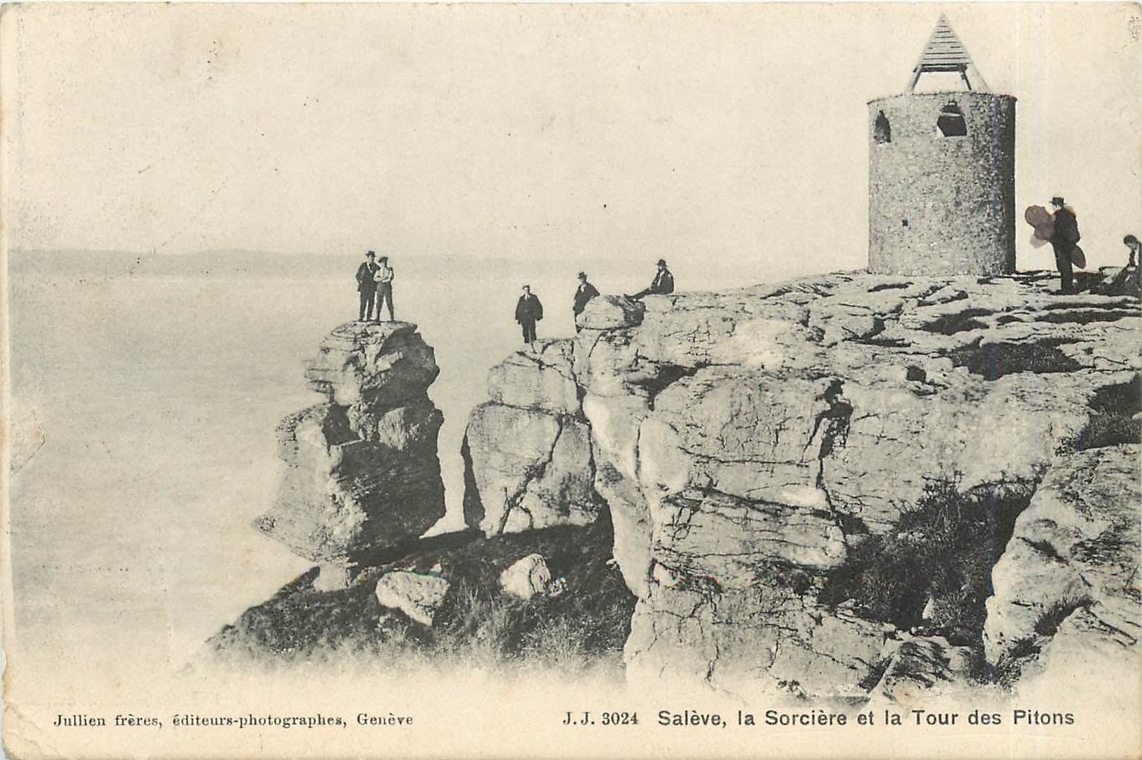 CPA Saleve  la Sorciere et la tour des Pitons