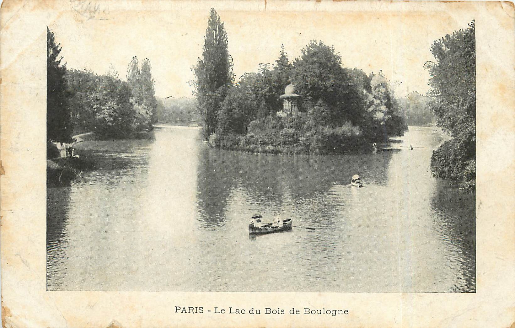 CPA PARIS - Le Lac du Bois de Bologne
