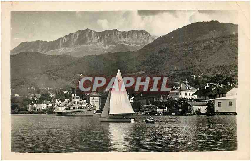 CPA LUGRIN-TOURRONDE-Le port t les Memises Bateaux