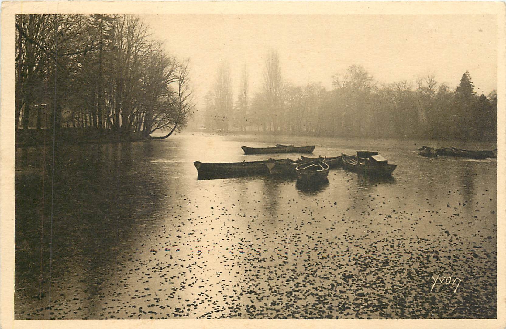 CPA PARIS 9M Automne au Bois de Boulogne