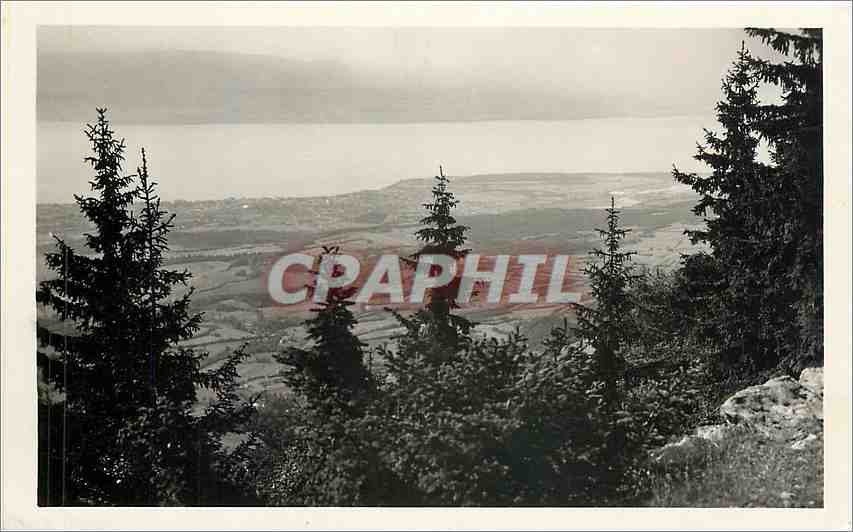 CPA THONON et le Lac leman-vus du COL DU FEU (Haute Savoie)