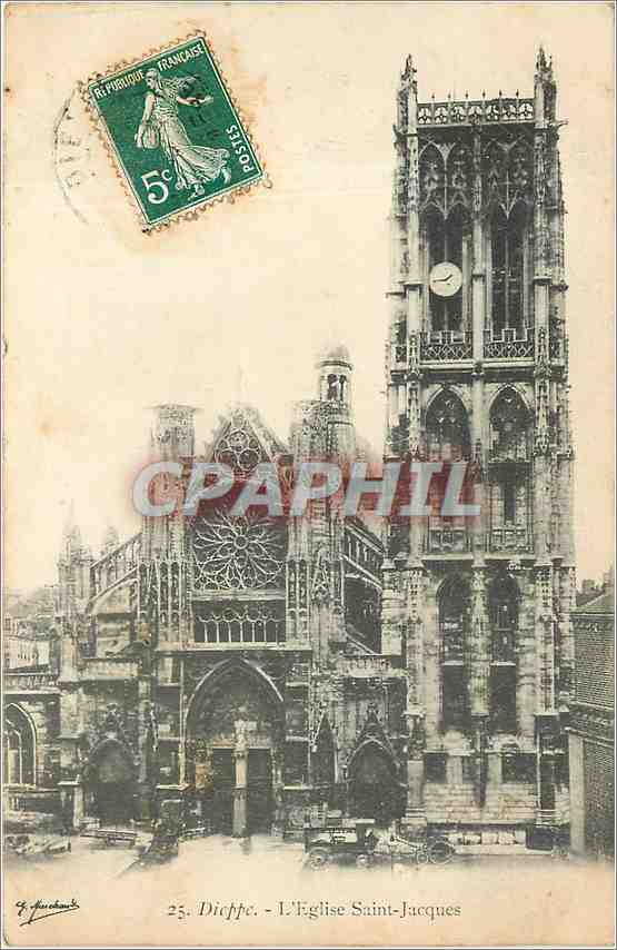 CPA DIEPPE-lL'eglise Saint Jacques