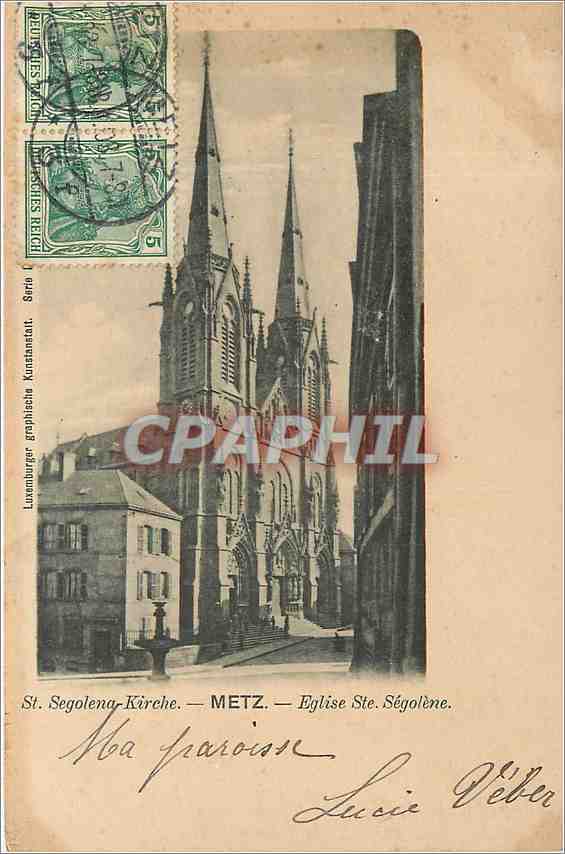 CPA Metz Eglise Ste Segolene