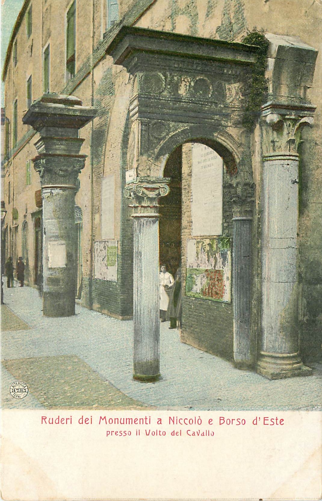 CPA Ruderi dei Monumenti a Niccolo e Borso d'Este