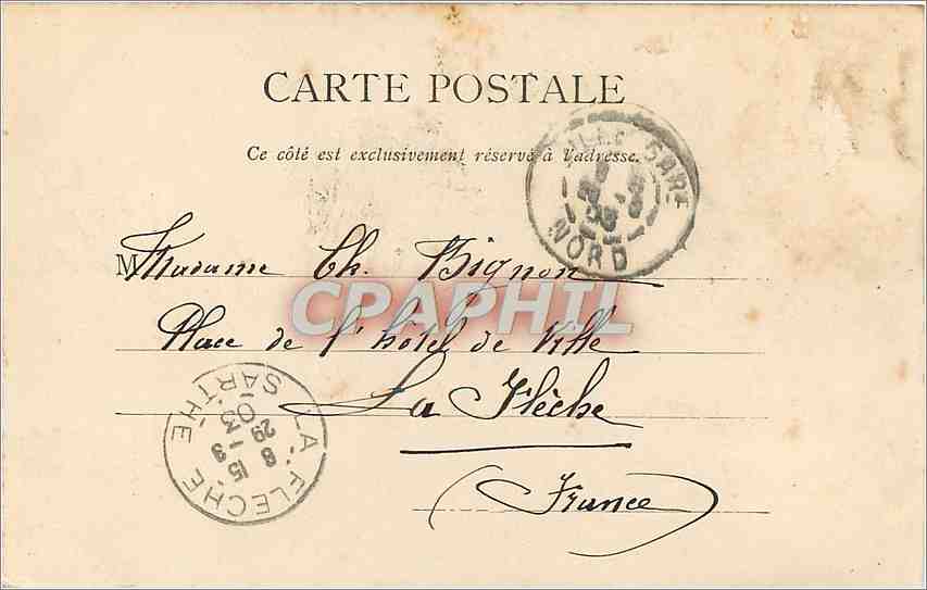 CPA GAND -Le Musee lapidaire-l'Homme du Beffroi — Rückseite
