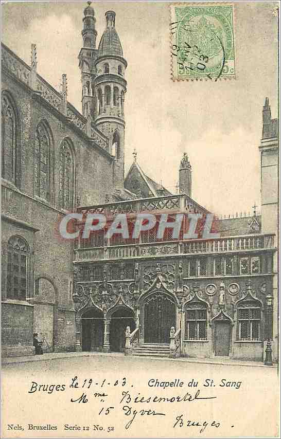CPA BRUGES-Chapelle du St Sang
