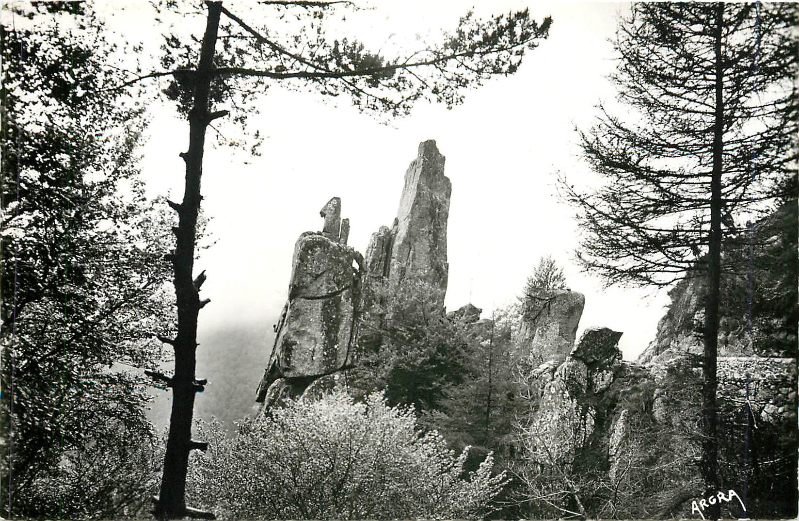 CPM ROUTE DU VIGAN AU MONT-AIGOUAL-Rocer de Roquelongue