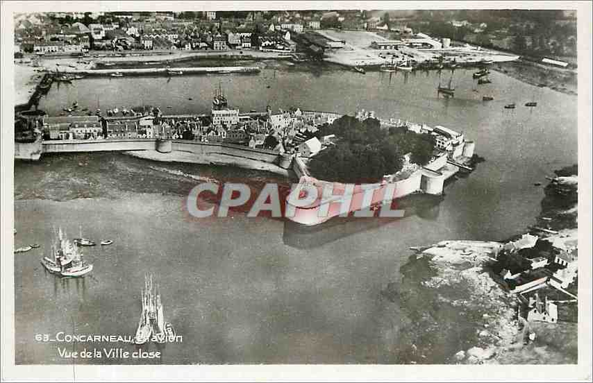 CPA CONCARNEAU  VUE DE L Ville close