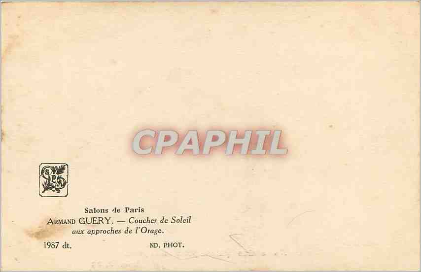 CPA VŒUX Moulin a vent Troupeau Moutons Berger — Rückseite