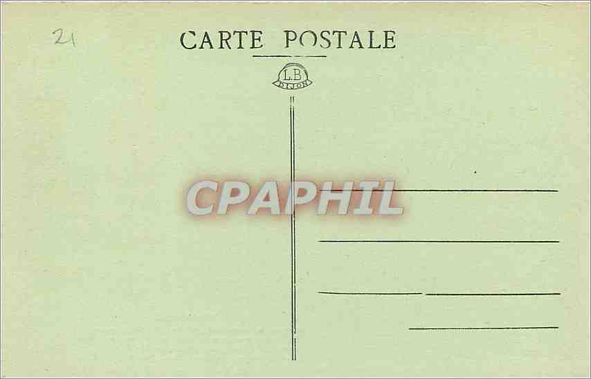 CPA Gargouilles de Notre Dame-DIJON L'isolement — Rückseite